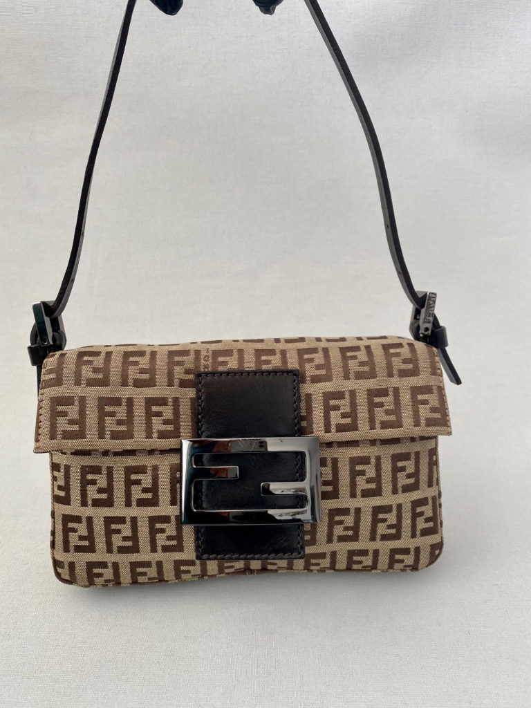 Fendi Mini Baguette Monogram Bag – PRELOWNED